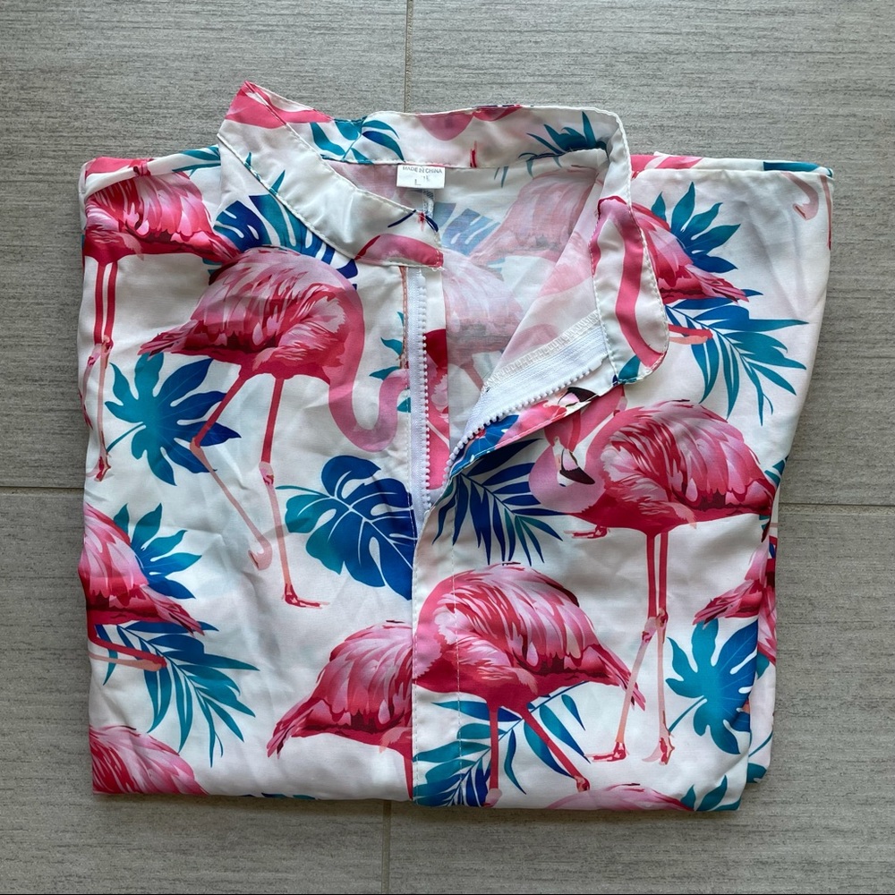 Flamingo Party Romper 🦩